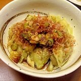 レンジで簡単！なすの梅醤油